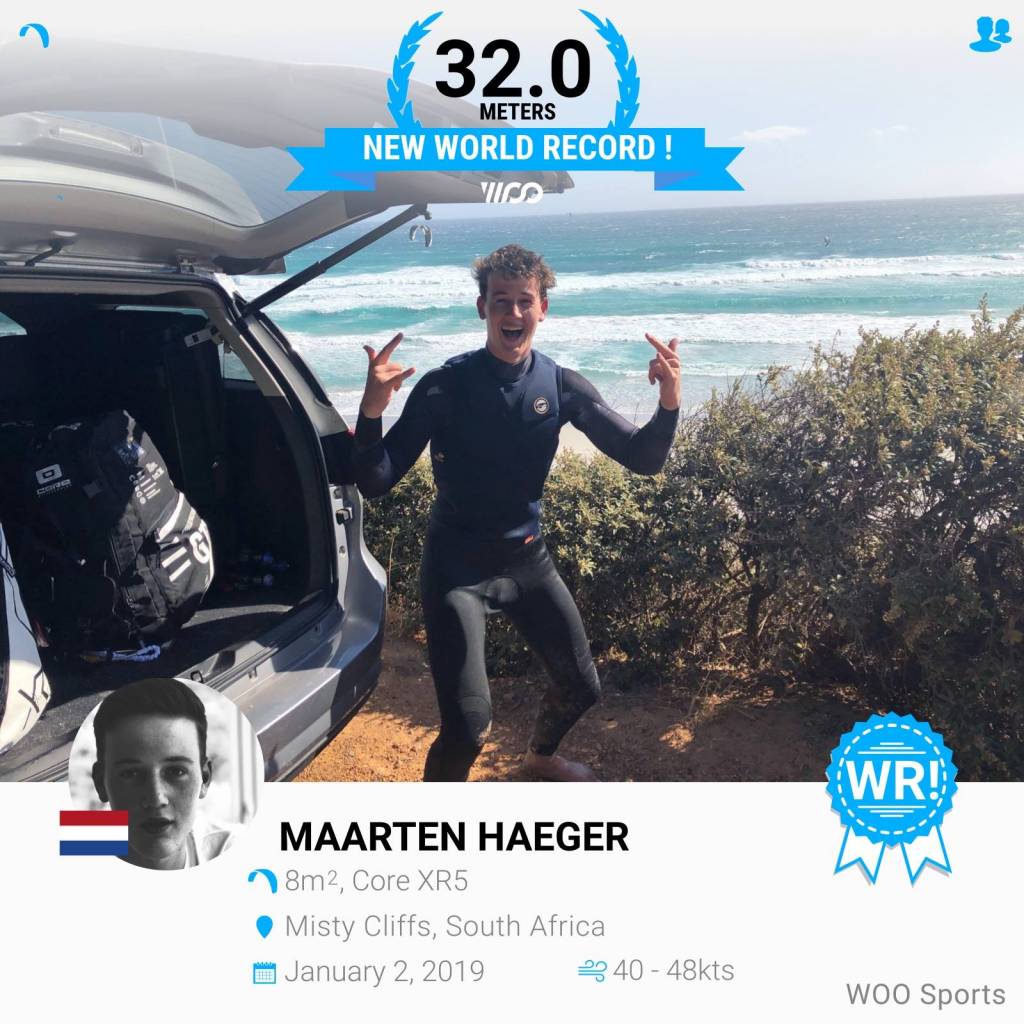 Maarten Haeger salta a 32 metri di altezza