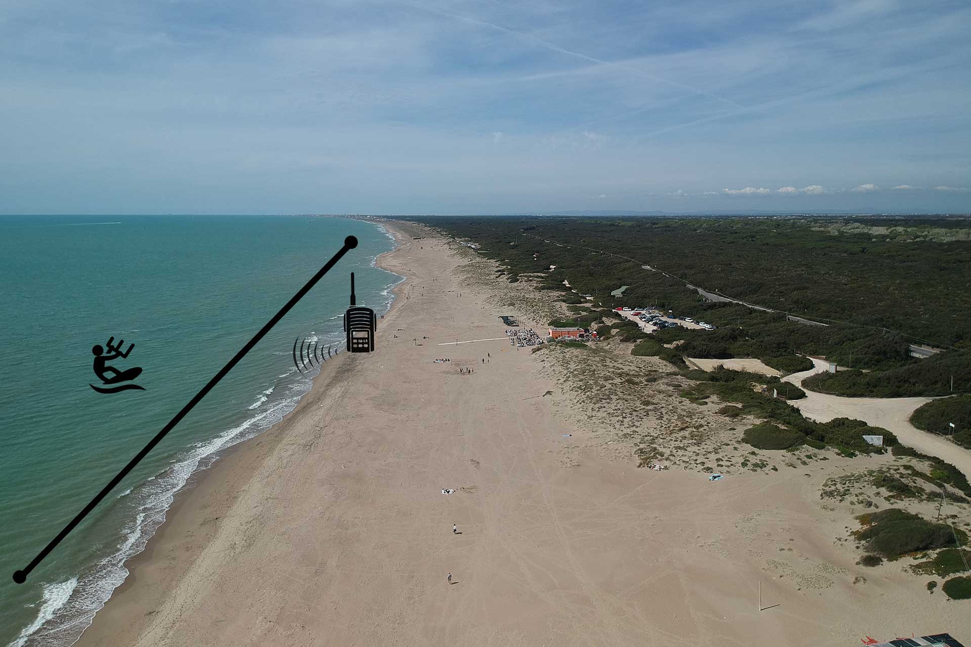 Kitesurf Downwind Roma Lezioni personali prezzi
