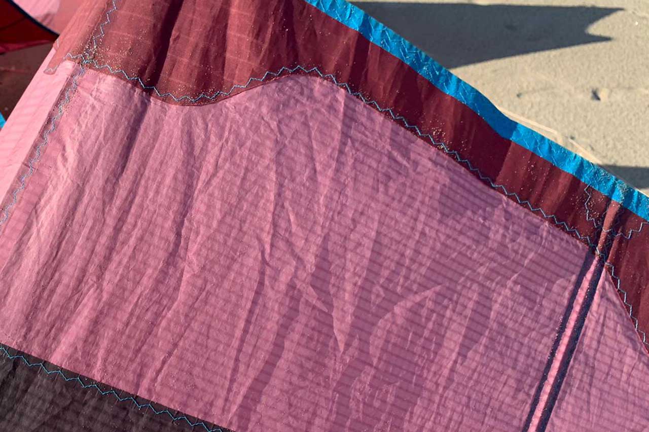 determinare l'usura del kite tramite la trailing edge