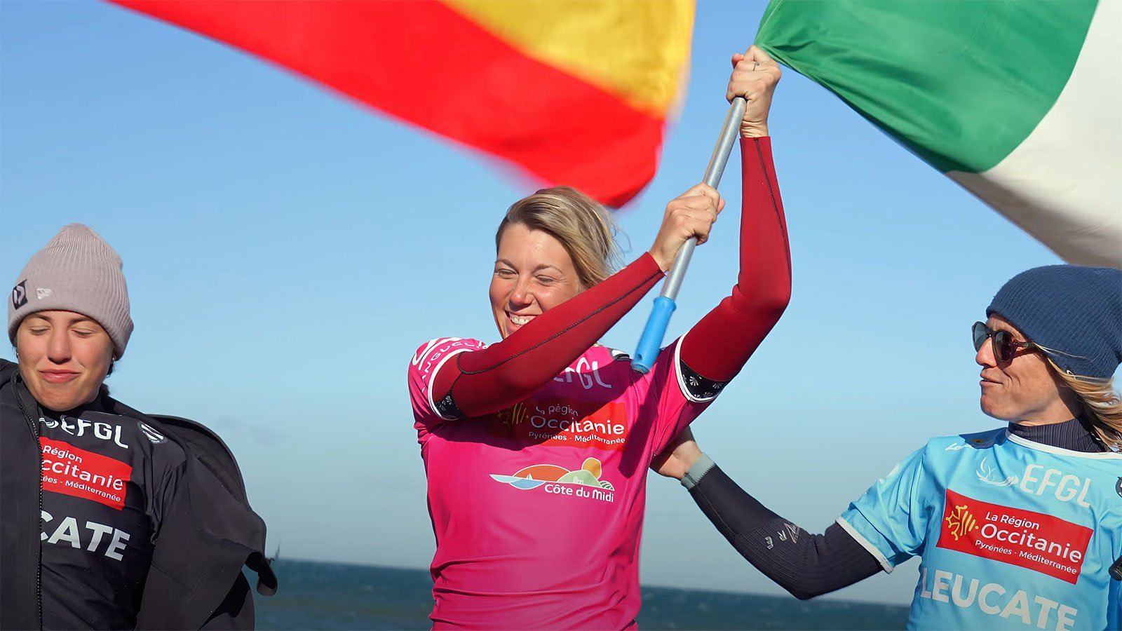 Podio femminile GWA Wing Foil World Cup Francia 2024