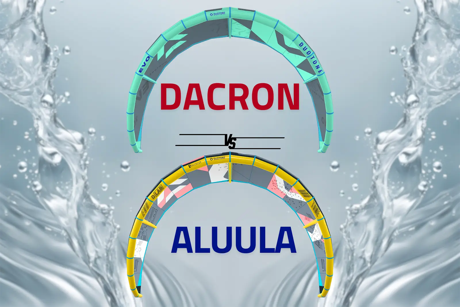Dacron contro Aluula differenze tecniche kite