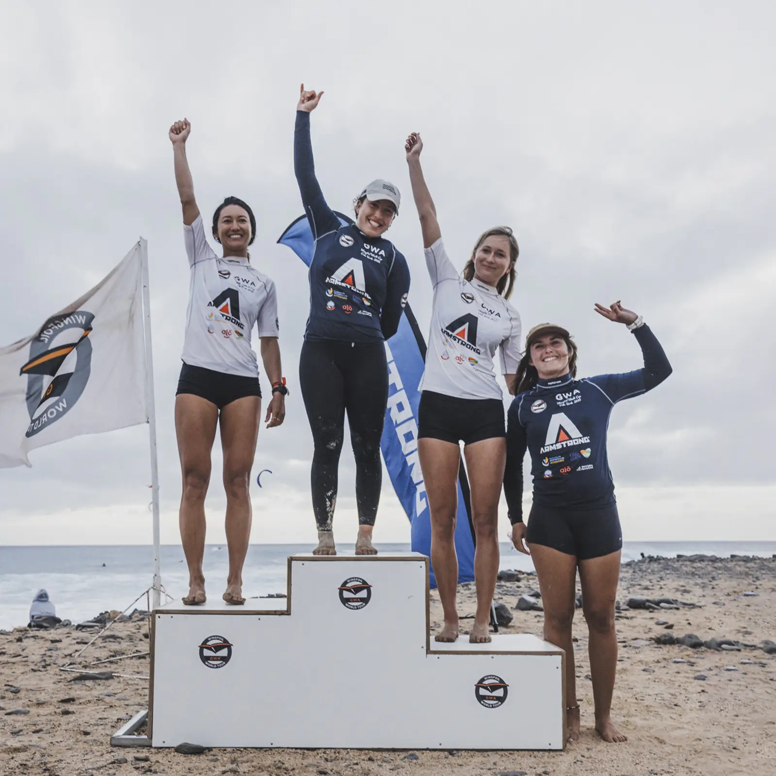 Wingfoil Wave Campionato mondiale 2025 - Podio Donne