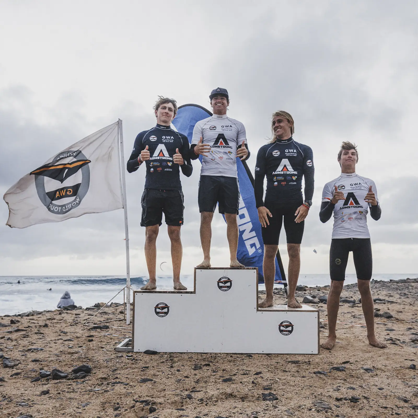 Wingfoil Wave Campionato mondiale 2025 - Podio Uomini