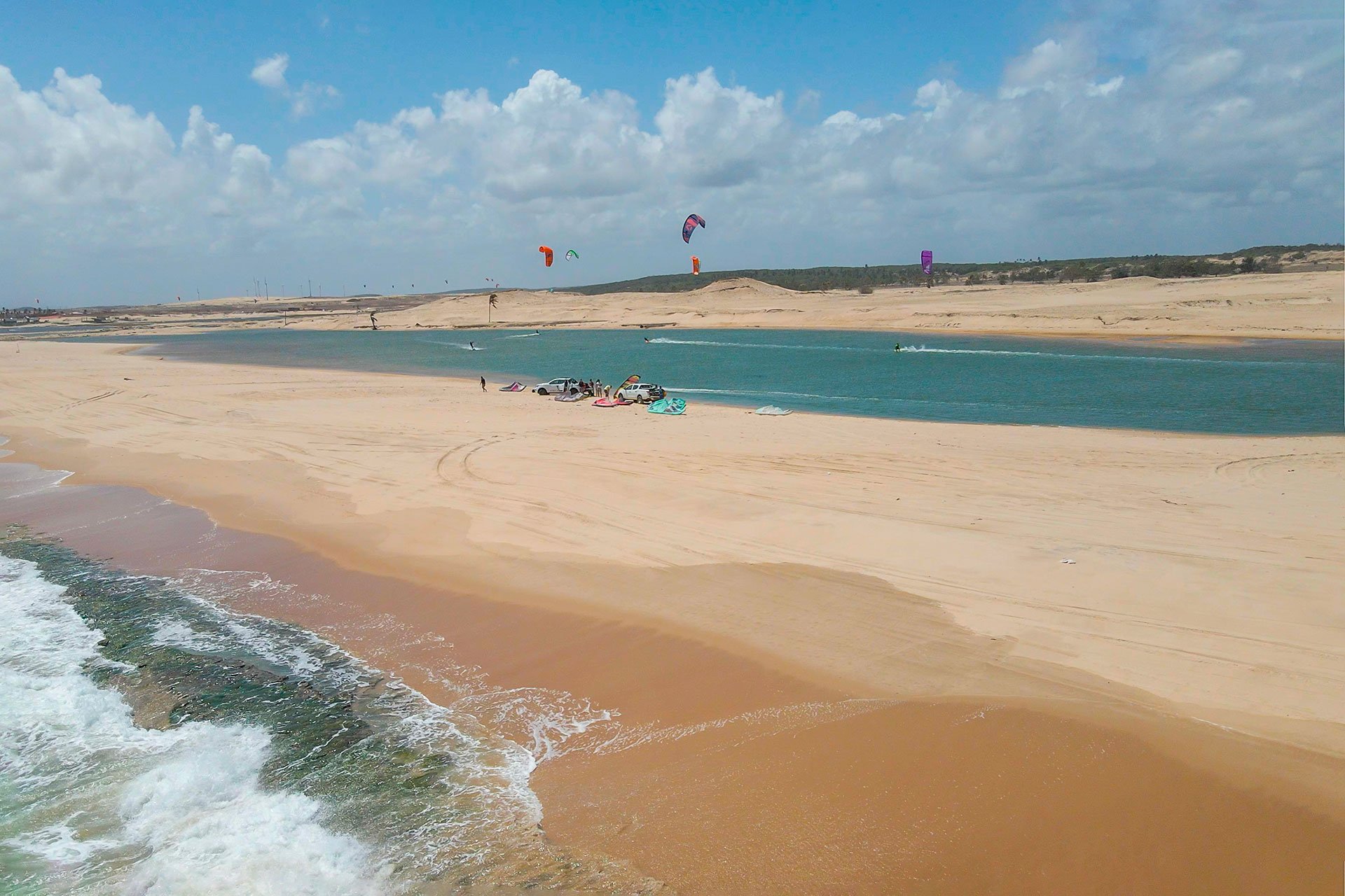 Spiaggia Kitesurf per kite camp