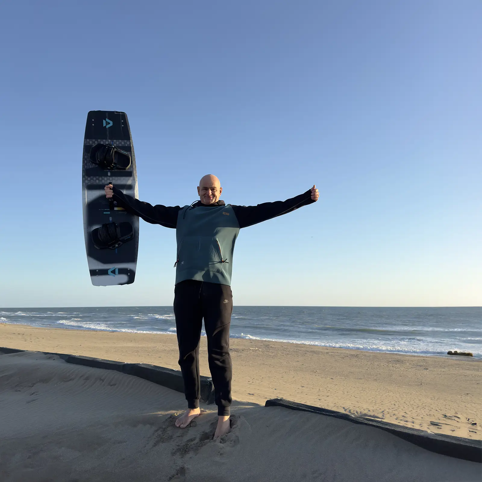 Kitesurf nelle fredde giornate d'inverno