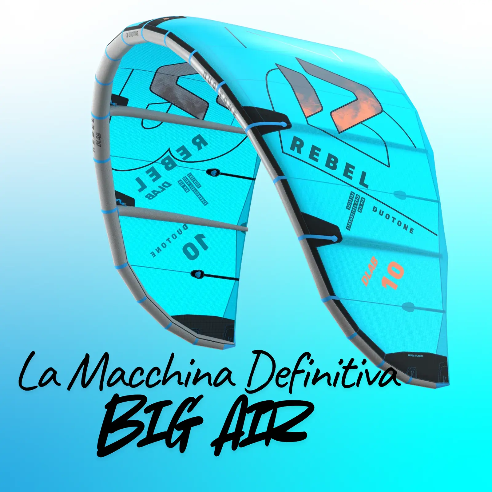 Duotone Rebel DLAB 2026 - Macchina Perfetta Kitesurf Big Air